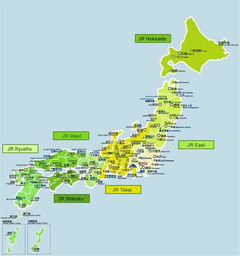 map of japan with cities and prefectures